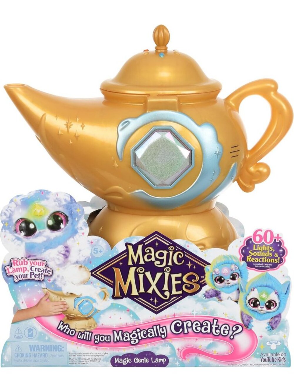 Interactive Plush Genie Lamp Toy with Sounds & Reactions - Magic Gift for Kids